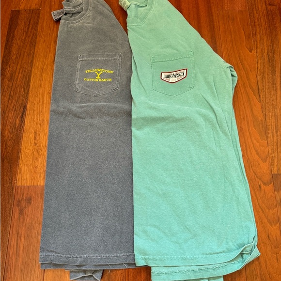 Lot of 2 Old Row Long sleeve T shirts medium - Picture 2 of 4